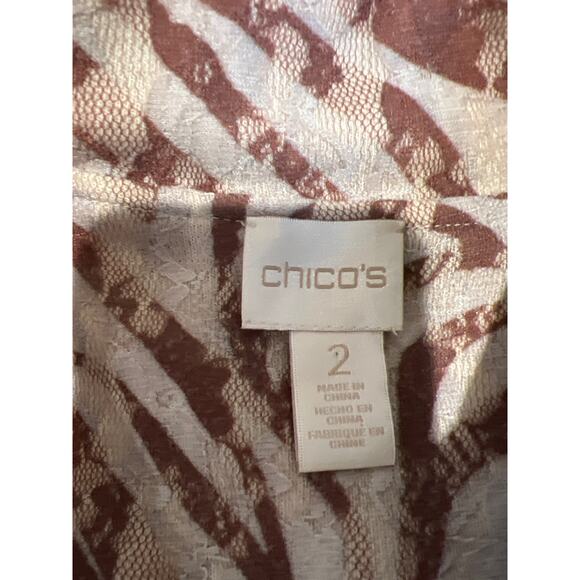 Chico's Zee Zebra-Print Cardigan Women's L - Picture 6 of 9